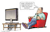 Cartoon: Nachrichten-Pause (small) by Harm Bengen tagged nachrichten,pause,tv,corona,harm,bengen,cartoon,karikatur