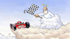 Cartoon: Niki Lauda (small) by Harm Bengen tagged niki,lauda,rennfahrer,formel1,speed,racing,himmel,petrus,tod,harm,bengen,cartoon,karikatur