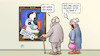 Cartoon: Picasso-Auktion (small) by Harm Bengen tagged picasso,auktion,bild,versteigerung,malen,kunst,künstler,ehe,susemil,museum,verkauft,139,millionen,dollar,harm,bengen,cartoon,karikatur