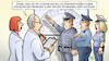 Cartoon: Polizei und Rechtsextremismus (small) by Harm Bengen tagged wissenschaftliche,studie,rechtsextremismus,polizei,polizisten,wissenschaftler,winkelmesser,nazis,hitlergruss,harm,bengen,cartoon,karikatur