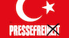 Cartoon: Pressefrei (small) by Harm Bengen tagged pressefreiheit,türkei,journalisten,akkreditierung,zulassung,entzogen,zdf,tagesspiegel,harm,bengen,cartoon,karikatur