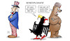 Cartoon: Reisediplomatie (small) by Harm Bengen tagged reisediplomatie,uncle,sam,bär,usa,deutschland,adler,krieg,frieden,ukraine,russland,harm,bengen,cartoon,karikatur