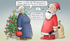 Cartoon: Rute für Impfgegner (small) by Harm Bengen tagged impfgegnern rute hilfe corona weihnachtsmann susemil harm bengen cartoon karikatur