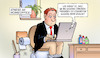 Cartoon: Stress im Homeoffice (small) by Harm Bengen tagged stress,homeoffice,arbeitnehmer,klo,toilette,dgb,studie,harm,bengen,cartoon,karikatur