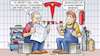 Cartoon: Tesla-Produktion (small) by Harm Bengen tagged tesla,produktion,strom,benziner,gruenheide,anschlag,arbeiter,fabrik,werk,harm,bengen,cartoon,karikatur