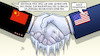 Cartoon: Treffen Biden-Xi (small) by Harm Bengen tagged gemeinsame,erklaerung,bekaempfung,globale,erwaermung,klimawandel,treffen,xi,biden,usa,china,haendedruck,eis,harm,bengen,cartoon,karikatur