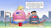 Cartoon: Trumps Absage (small) by Harm Bengen tagged geburtstag,sandkasten,kinder,einladen,bolton,sicherheitsberater,erlaubnis,trump,usa,kim,nordkorea,treffen,frieden,absage,krieg,harm,bengen,cartoon,karikatur
