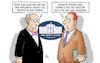 Cartoon: Trumps Pathos (small) by Harm Bengen tagged trump pathos usa rede lage nation präsident stimme erkältung weisses haus white house harm bengen cartoon karikatur