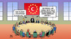 Cartoon: Türkei und EU (small) by Harm Bengen tagged flüchtlingsfrage,flüchtlinge,asyl,krise,türkei,eu,europa,zahlungen,visa,forderungen,erdogan,harm,bengen,cartoon,karikatur