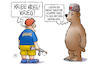 Cartoon: Ukraine und Krieg (small) by Harm Bengen tagged krieg,kriegsrecht,bär,gefallen,kind,meerenge,kertsch,seekonflikt,russland,ukraine,schiffe,krim,harm,bengen,cartoon,karikatur