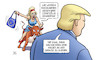 Cartoon: US-Strafzoll (small) by Harm Bengen tagged usa strafzoll massnahmen strafzölle mauer grenze europa stier trump handelskrieg harm bengen cartoon karikatur