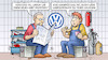Cartoon: VW-Chef (small) by Harm Bengen tagged vw,chef,müller,diess,wechsel,entlassung,abgasskandal,dieselskandal,nachruestung,teuer,kosten,harm,bengen,cartoon,karikatur