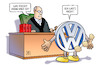Cartoon: VW-Musterverfahren (small) by Harm Bengen tagged vw,musterverfahren,gericht,abgasskandal,anleger,börse,riechen,furz,harm,bengen,cartoon,karikatur