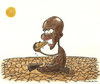 Cartoon: Hunger (small) by cizofreni tagged aclik,hunger,africa,afrika,food,desert,drought,gida