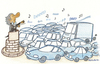 Cartoon: Terrific Traffic (small) by cizofreni tagged trafik,araba,otomobil,sef,orkestra,muzik,traffic,car,conductor,orchestra,music