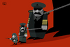Cartoon: Chain of Command (small) by vladan tagged chain,command,army
