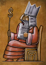 Cartoon: King (small) by vladan tagged king,barcode,dollar