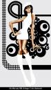 Cartoon: White Lady (small) by johncharlesworth tagged lady,woman,girl,pastiche,retro,sixties,fashion,white,black,seventies,circles,london,carnaby,street,model,tall,mini,skirt