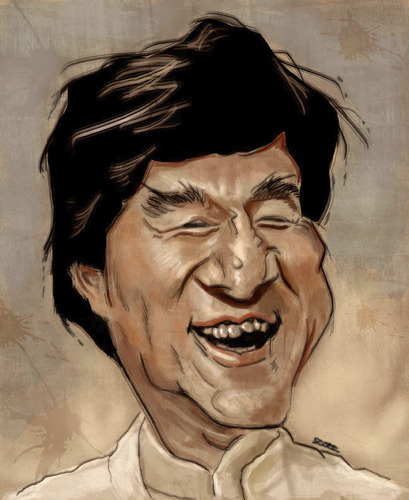 Cartoon: Jackie Chan (medium) by jonesmac2006 tagged jackie,chan,caricature