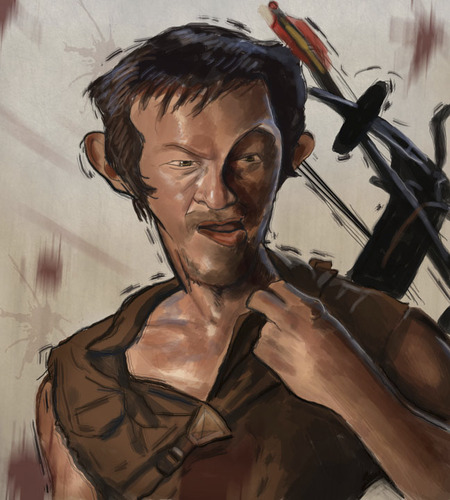 Cartoon: The Walking Dead! (medium) by jonesmac2006 tagged the,walking,dead,caricature