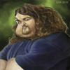 Cartoon: Hurley-Burly (small) by jonesmac2006 tagged caricature,lost,hurley
