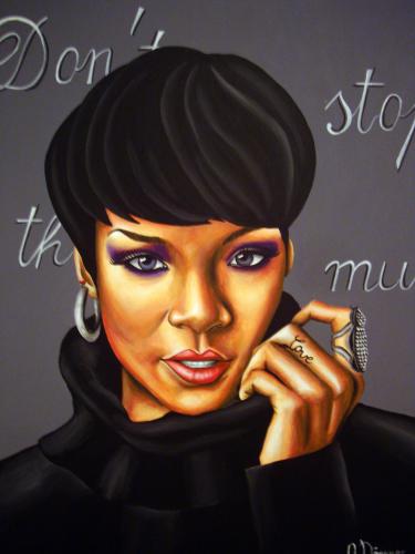 Cartoon: Rihanna (medium) by Sanni tagged rihanna