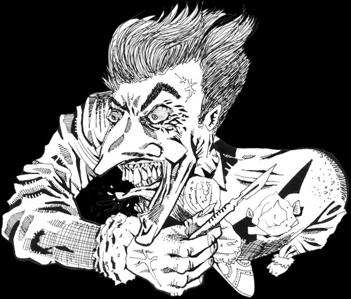 Cartoon: Joker 2 (medium) by csamcram tagged joker,batman,villain