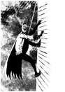 Cartoon: Batman climbing (small) by csamcram tagged batman,csam,cram,superheroe,heavy,rain