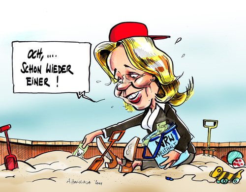 Cartoon: Krafts Schatzsuche (medium) by pianoman68 tagged hannelore,kraft,schulden,nrw,ministerpräsidentin,spd,nordrheinwestfalen