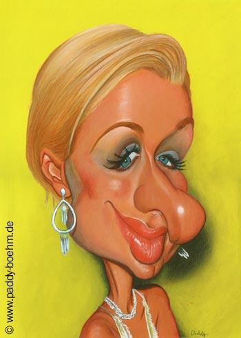 Cartoon: Paris Hilton (medium) by Paddy tagged paris,hilton