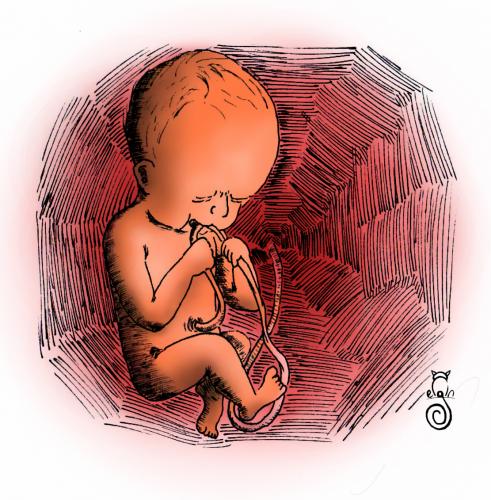Cartoon: Baby Suicide (medium) by MelgiN tagged baby,suicide,cartoon