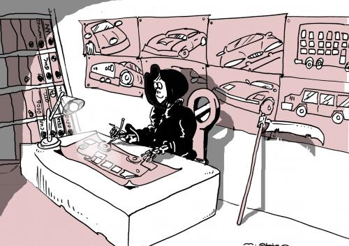Cartoon: city complexcities reaper (medium) by muharrem akten tagged city,complexcities,cartoon,caricature,humor,mizah,mezar,azrail,reaper,muharrem,akten