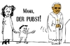 Cartoon: mama! der pubst ! (small) by nootoon tagged pabst pubst pope nootoon