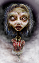 Cartoon: zombie pin up (small) by nootoon tagged pinup zombie illustration halloween nootoon digital germany