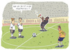 Cartoon: Anpfiff (small) by Jünger  Schlanker tagged fussball wm 2010 südafrika fifa schwarz weiß musik music soccer