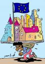 Cartoon: immigration (small) by komikadam tagged immigration and eu