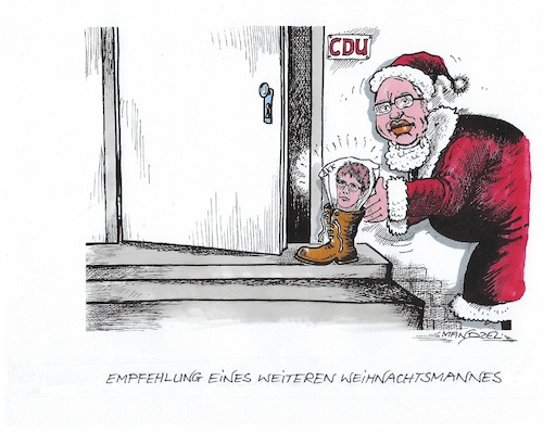 Cartoon: Altmeier für AKK (medium) by mandzel tagged altmeier,karrenberger,cdu,parteichefin,nikolaus,altmeier,karrenberger,cdu,parteichefin,nikolaus