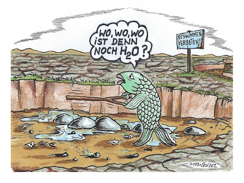 Das Wasser wird knapp.