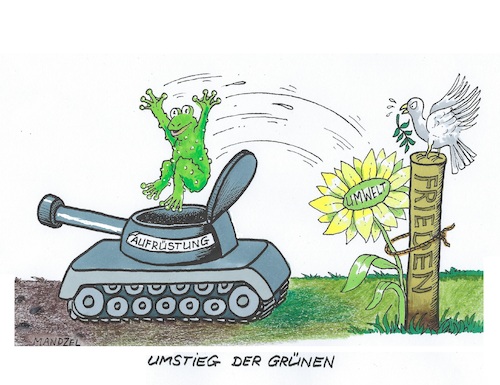 Cartoon: Die Grünen haben neue Ziele (medium) by mandzel tagged russland,putin,nato,osterweiterung,ukraine,krieg,europa,die,grünen,waffen,panzerlieferungen,russland,putin,nato,osterweiterung,ukraine,krieg,europa,die,grünen,waffen,panzerlieferungen