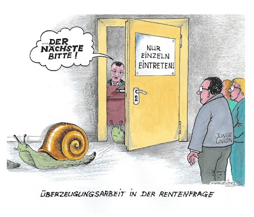Cartoon: Gespräche mit Spahn (medium) by mandzel tagged deutschland,rentenpläne,merz,koalition,cdu,spd,unionsspaltung,spahn,überzeugungsarbeit,deutschland,rentenpläne,merz,koalition,cdu,spd,unionsspaltung,spahn,überzeugungsarbeit