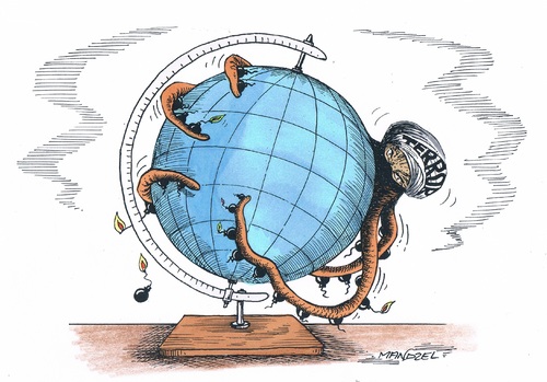 Cartoon: IS-Terror (medium) by mandzel tagged is,terror,islamismus,attentate,unterdrückung,religion,is,terror,islamismus,attentate,unterdrückung,religion