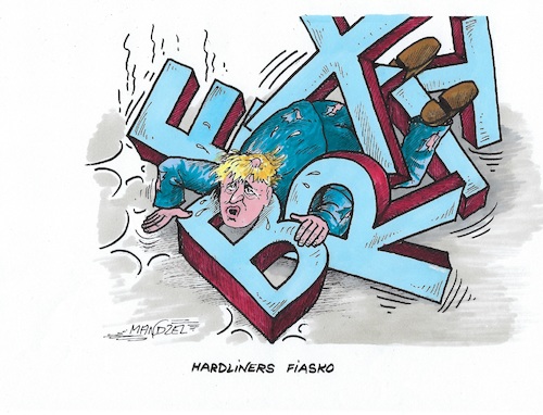 Cartoon: Johnson hat sich verkalkuliert (medium) by mandzel tagged großbritannien,premierminister,brexit,johnson,eu,politik,großbritannien,premierminister,brexit,johnson,eu,politik
