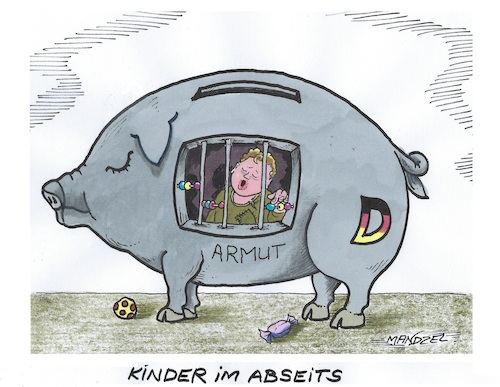 Cartoon: Kinderarmut (medium) by mandzel tagged deutschland,kinderarmut,geldnot,wirtschaftsrückgang,militärausgaben,deutschland,kinderarmut,geldnot,wirtschaftsrückgang,militärausgaben