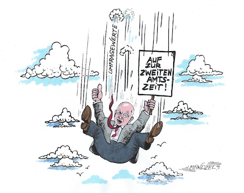 Cartoon: Realitätsverweigerung (medium) by mandzel tagged schlz,umfrageergebnisse,sturzflug,deutschland,kanzlerkandidatur,regierungsunfähigkeit,schlz,umfrageergebnisse,sturzflug,deutschland,kanzlerkandidatur,regierungsunfähigkeit