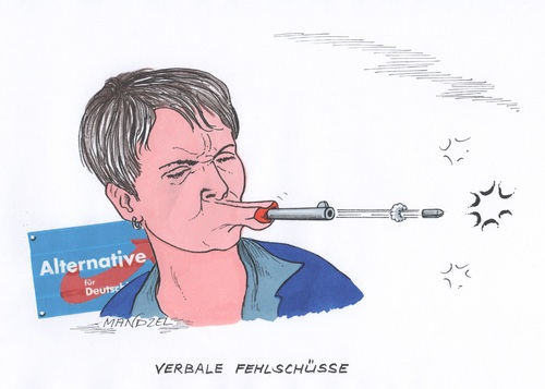 Cartoon: Revolverschnauze (medium) by mandzel tagged afd,petry,schusswaffengebrauch,flüchtlinge,grenzabsicherung,kontrollen,radikalismus,fremdenfeindlichkeit,afd,petry,schusswaffengebrauch,flüchtlinge,grenzabsicherung,kontrollen,radikalismus,fremdenfeindlichkeit