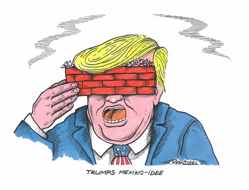 Cartoon: Trump sieht rot (medium) by mandzel tagged trump,usa,wahlen,repubikaner,unberechenbarkeit,populismus,mauer,mexiko,entsetzen,mandzel,karikatur,trump,usa,wahlen,repubikaner,unberechenbarkeit,populismus,mauer,mexiko,entsetzen,mandzel,karikatur