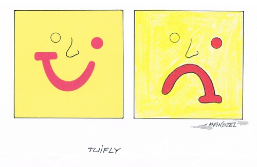 Cartoon: Tuifly (medium) by mandzel tagged tuifly,krankschreibungen,urlaub,verspätungen,uneinigkeiten,tuifly,krankschreibungen,urlaub,verspätungen,uneinigkeiten