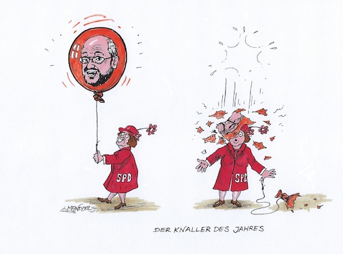 Cartoon: Verlierer des Jahres (medium) by mandzel tagged spd,schulz,verlierer,wahlen,groko,umfrageergebnisse,spd,schulz,verlierer,wahlen,groko,umfrageergebnisse