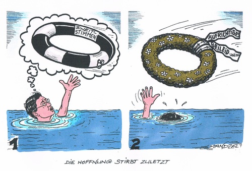 Cartoon: Wunsch und Realität (medium) by mandzel tagged fdp,rösler,wahlen,ertrinkender,beileid,kranz,fdp,rösler,wahlen,ertrinkender,beileid,kranz