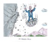 Cartoon: ... (small) by mandzel tagged deutschland,merz,rückhalt,absturz,politik,vertrauensverlust,reformen